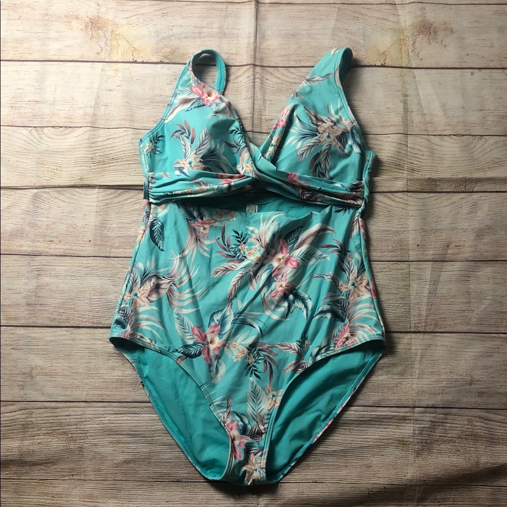 Sea Level Kalani cross front cutout one-piece swimsuit